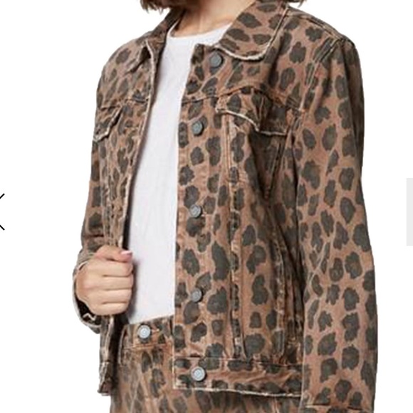 leopard trucker jacket